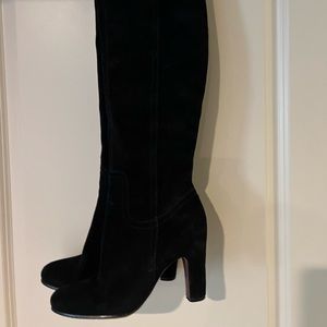 Sam Edelman over the knee, black suede boots